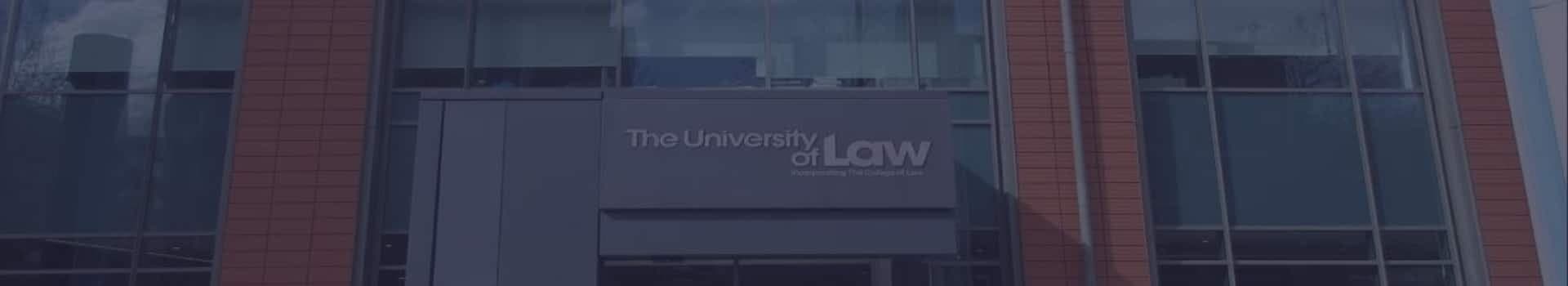 banner for the University of Law