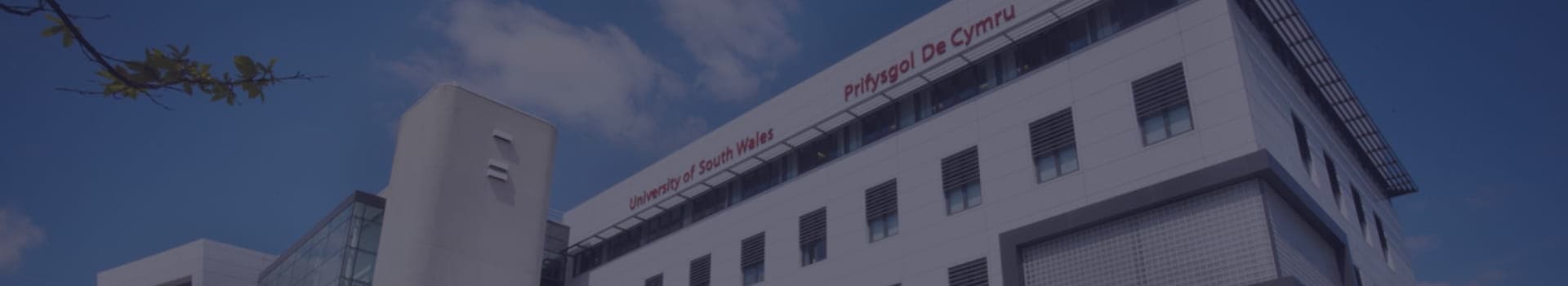 banner for University of South Wales