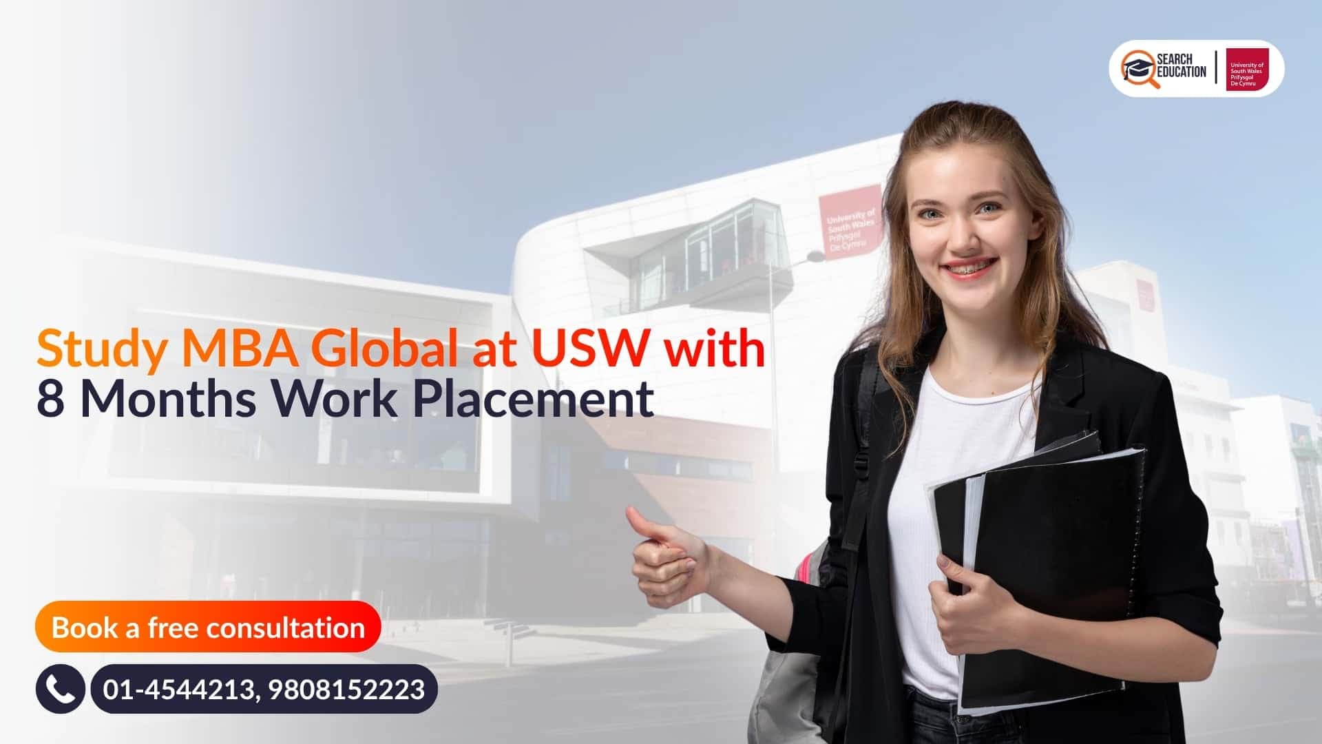 MBA Global at USW UK with 8 Months Work Placement