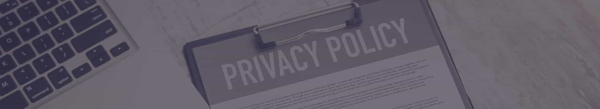 banner for privacy policy page