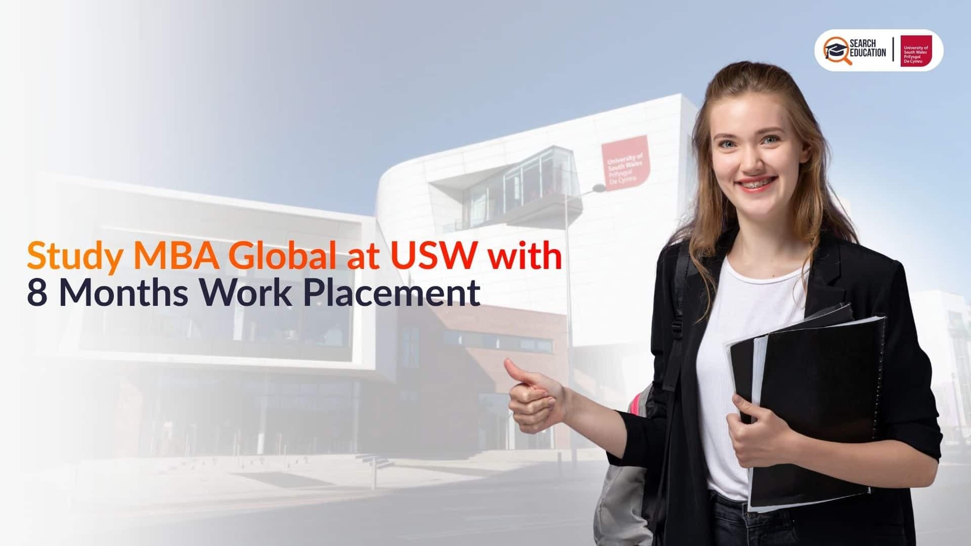 MBA Global at USW UK with 8 Months Work Placement