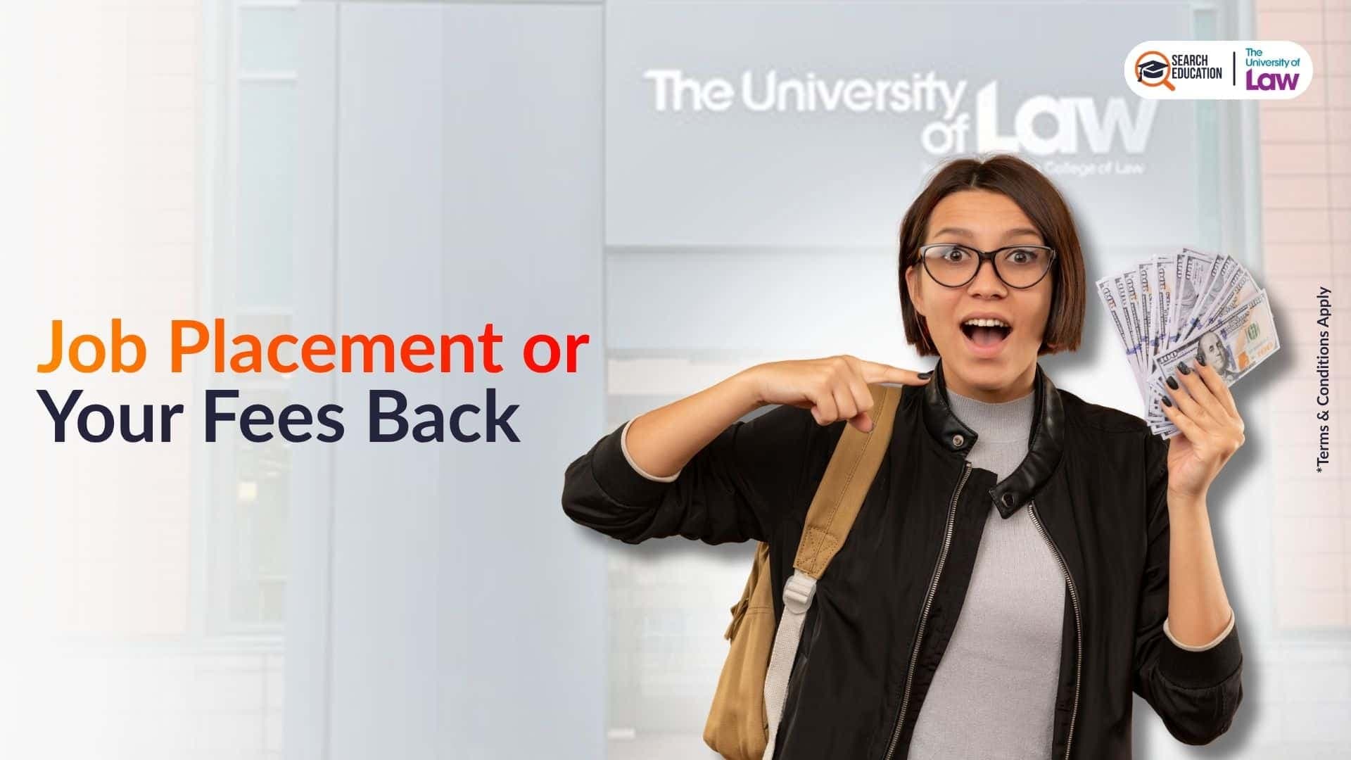Study masters & get job placement or your fees back at ULaw UK